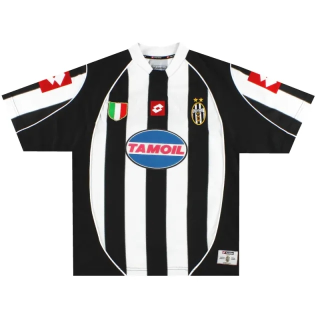 2002-03 Juventus Lotto CL Home Shirt M - Juventus / Excellent / Medium