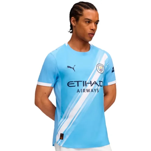 PUMA Manchester City 25/26 Authentic Home Jersey Men, Light Blue/White