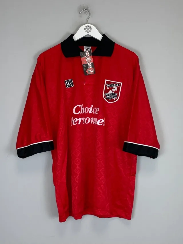 CULT KITS - 1995/96 WALSALL *BNWT* HOME SHIRT (L) SKY
