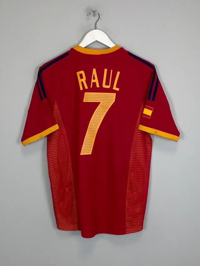 CULT KITS - 2002/04 SPAIN RAUL #7 HOME SHIRT (S) ADIDAS