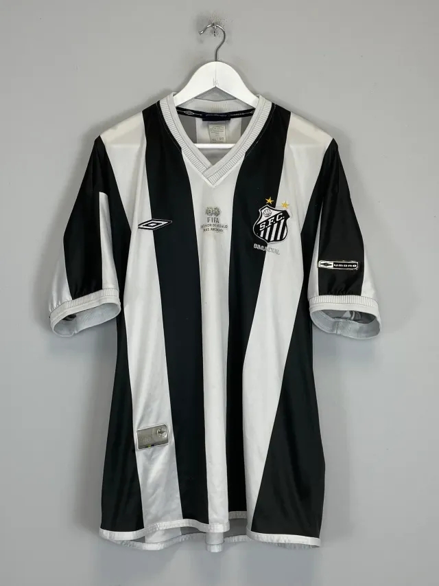 CULT KITS - 2001 SANTOS #5 AWAY SHIRT (XL) UMBRO