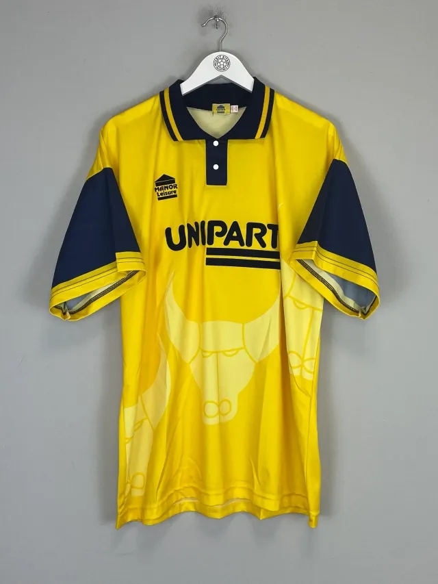 CULT KITS - 1994/96 OXFORD UNITED *MINT* HOME SHIRT (XL) MANOR LEISURE