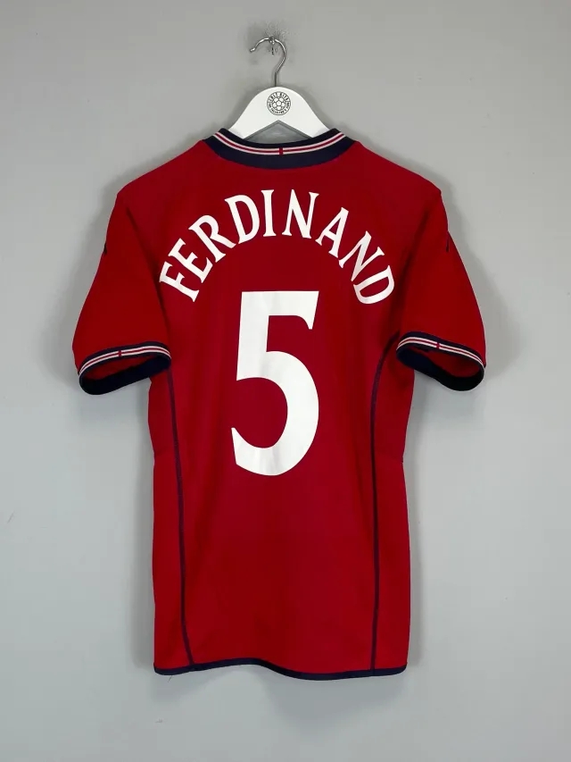 CULT KITS - 2002/04 ENGLAND FERDINAND #5 AWAY SHIRT (S) UMBRO