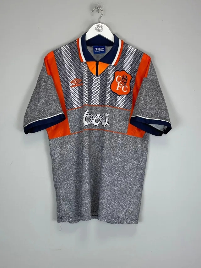 CULT KITS - 1994/96 CHELSEA HODDLE #20 AWAY SHIRT (L) UMBRO