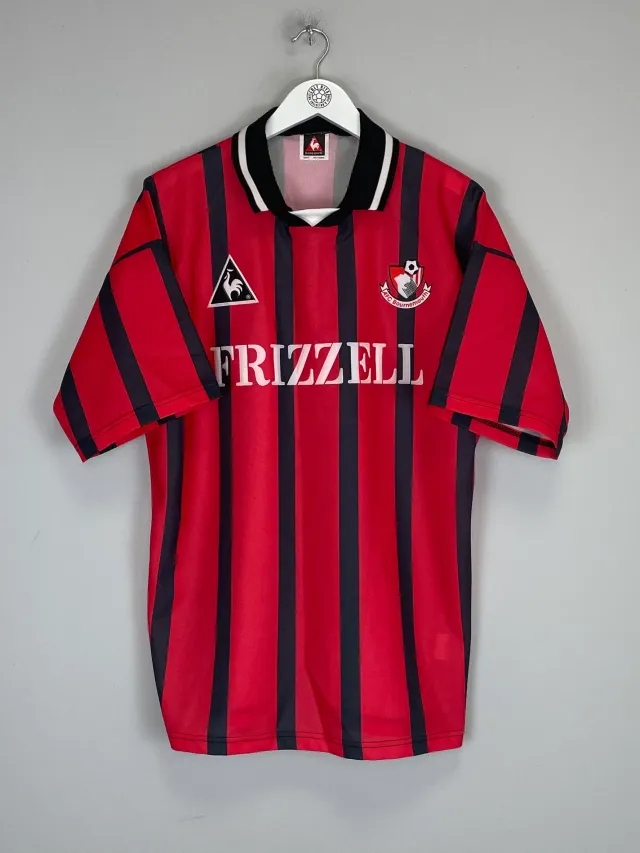 CULT KITS - 1995/96 BOURNEMOUTH *MINT* HOME SHIRT (L) LE COQ