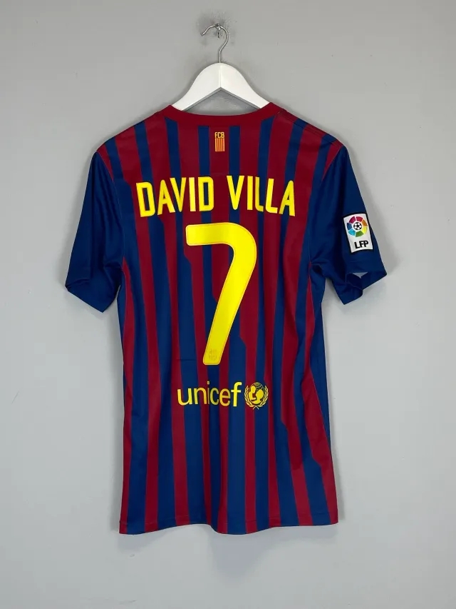 CULT KITS - 2011/12 BARCELONA DAVID VILLA #7 HOME SHIRT (S) NIKE