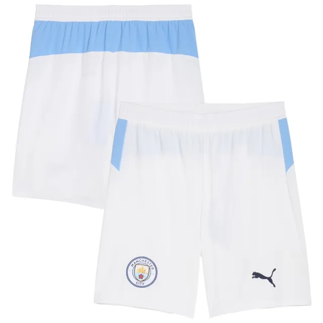 PUMA Manchester City 25/26 Shorts Men, White/Light Blue, size 3XL