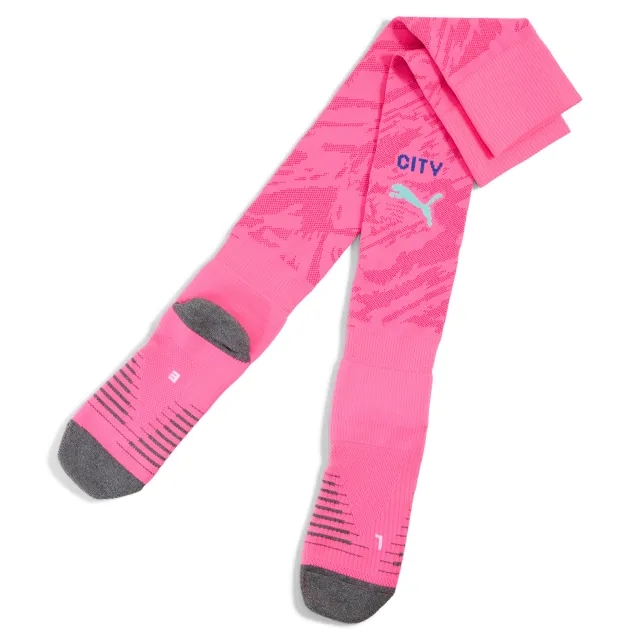 PUMA Manchester City 25/26 Goalkeeper Socks Men, Pink Pes/Orchid Shadow, size 12-14