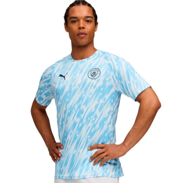 PUMA Manchester City Pre-Match Jersey Men, Silver Sky, size 3XL