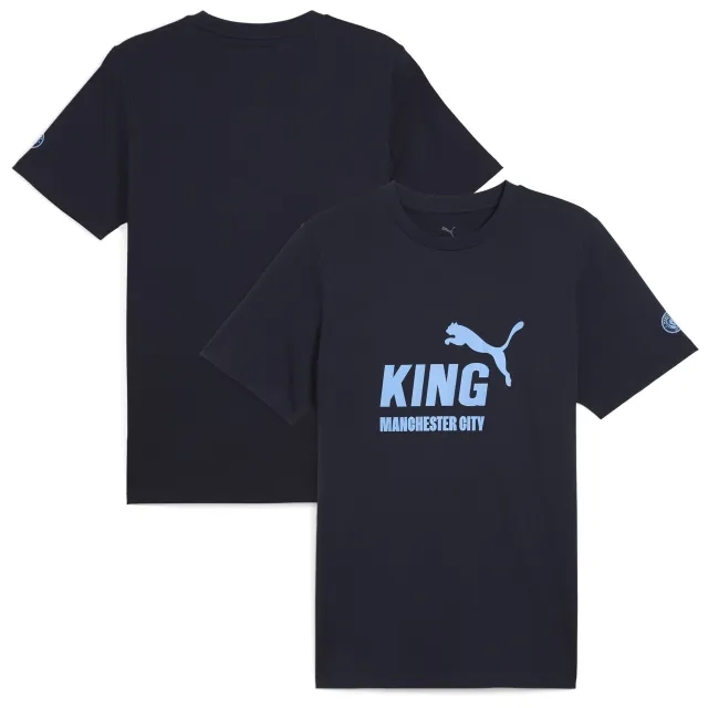 PUMA Manchester City King Logo T-Shirt Men, Dark Blue, size 3XL