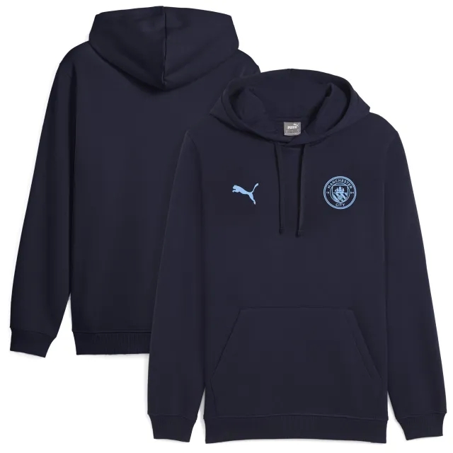 PUMA Manchester City Ftblessentials Hoodie Men, Dark Blue, size 3XL