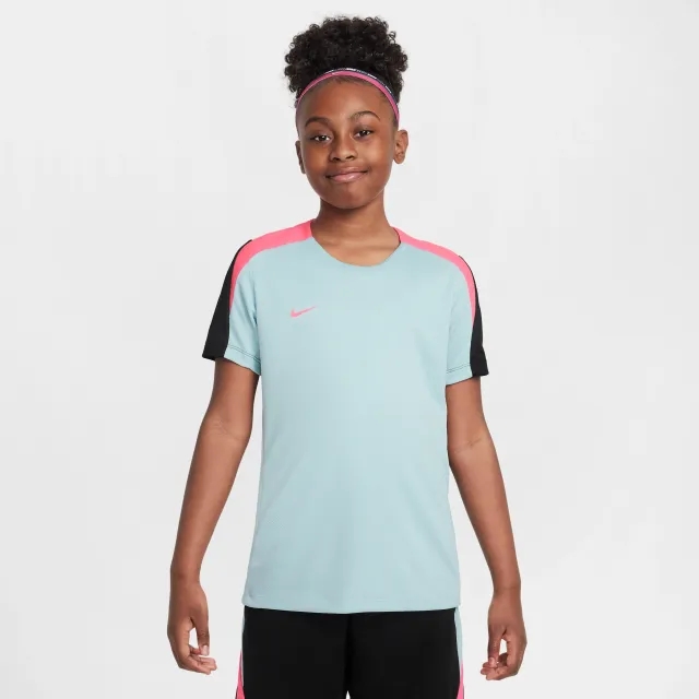 Nike Dri-FIT Strike Older Kids' Short-Sleeve Football Top - Grey - Polyester