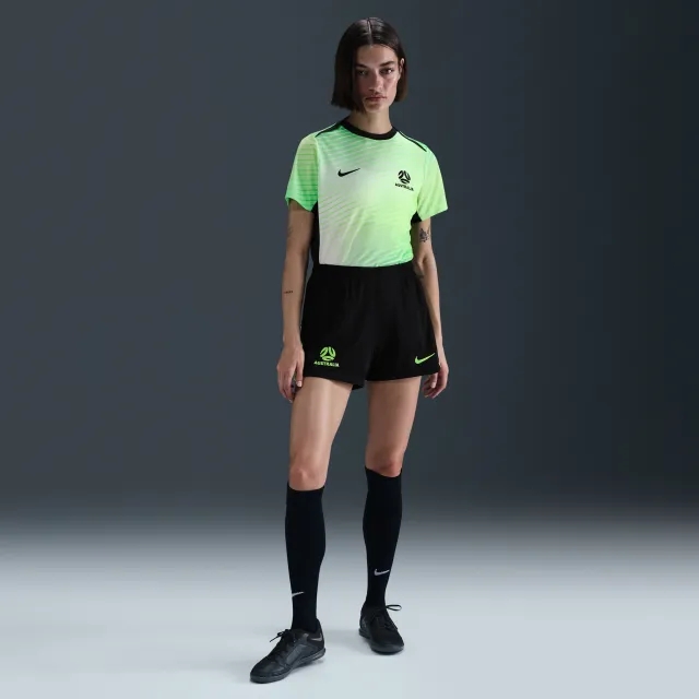 Australia Academy Pro Women's Nike Dri-FIT Football Knit Shorts - Black - Polyester