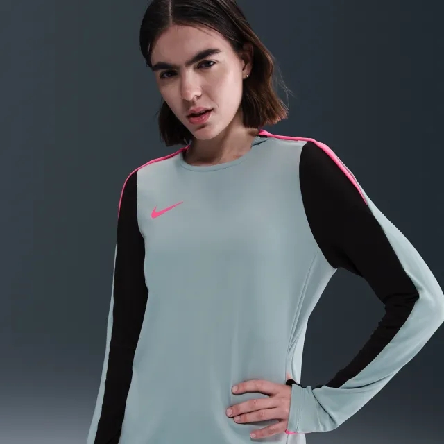 Nike Strike Women's Dri-FIT Crew-Neck Football Top - Grey - Polyester/Elastane