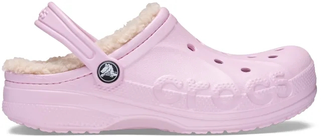 Crocs | Kids | Baya Lined | Clogs | Ballerina Pink / Winter White | C11