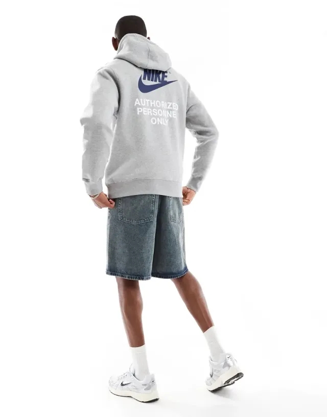 Nike SU25 Authorized Personnel Overhead Hoodie - Grey - Size XS - Grey