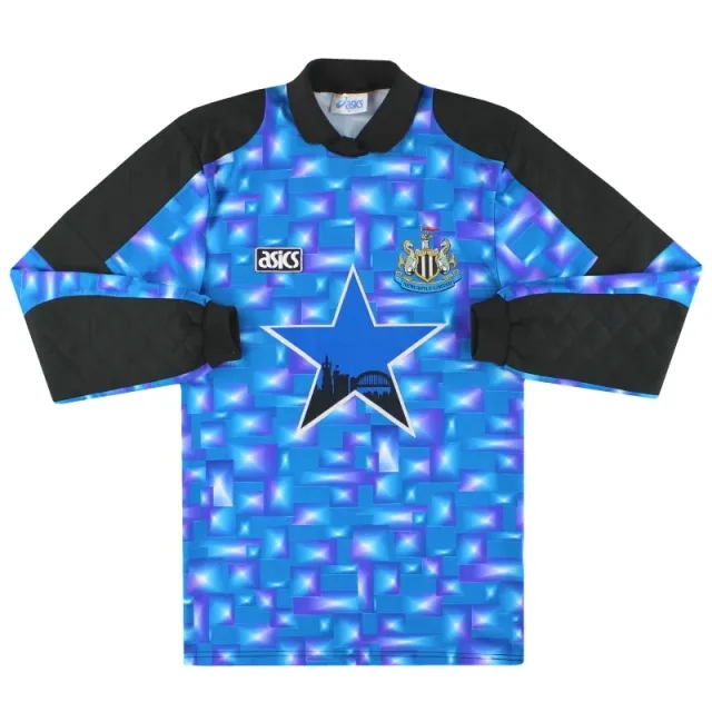 1993-95 Newcastle Asics Goalkeeper Shirt S - Newcastle United / Excellent / Small