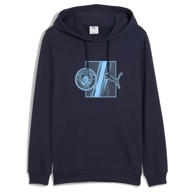 PUMA Manchester City Ftblculture Hoodie Men, Dark Blue, size 3XL
