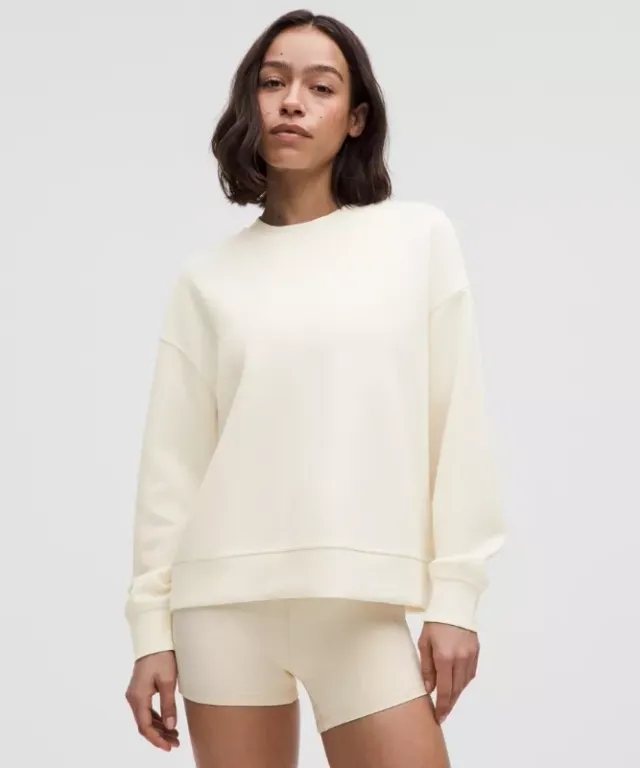 lululemon – Women's Softstreme Crew Hoodieneck Oversized Pullover – Color White – Size L