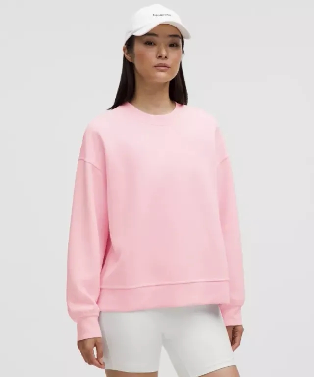 lululemon – Women's Softstreme Crew Hoodieneck Oversized Pullover – Color Pink – Size L