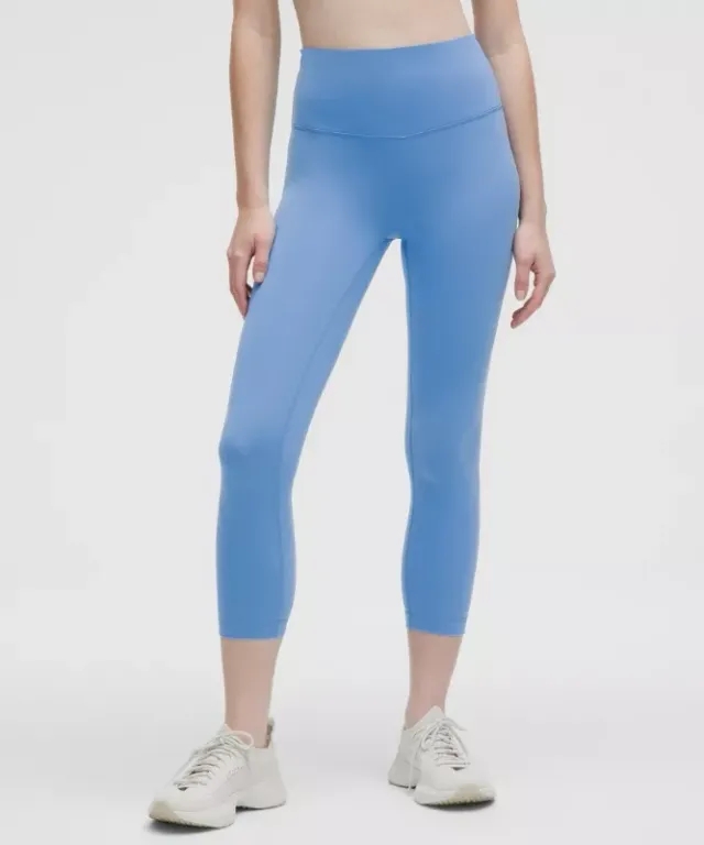 lululemon – Women's Wunder Train High-Rise Crop Leggings – 23" – Color Blue – Size 0