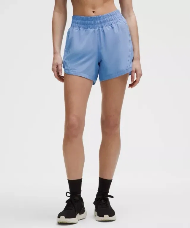 lululemon – Women's Track That High-Rise Lined Shorts – 5" – Color Blue – Size 0