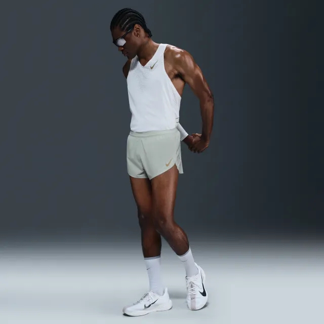 Nike AeroSwift x Jakob Men's Dri-FIT ADV 5cm (approx.) Running Shorts - Light Silver - Sustainable Materials