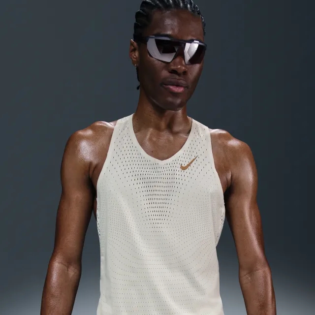 Nike AeroSwift x Jakob Men's Dri-FIT ADV Running Vest - White - Polyester