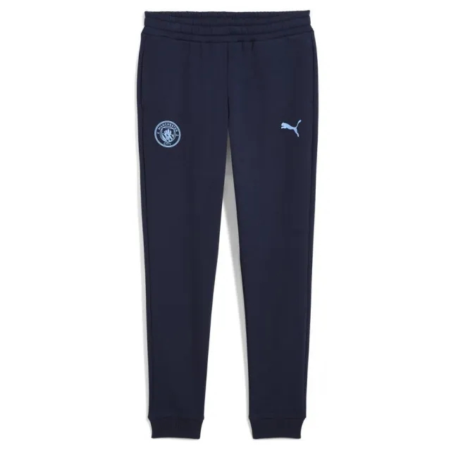 Mcfc Ftbless Pants Jr Fl Puma Navy-Team Light Blue - ['Blue']
