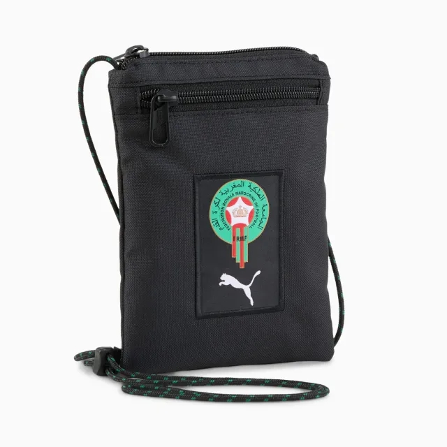PUMA Morocco Fan 0.1L Crossbody Bag, Black/Power Green