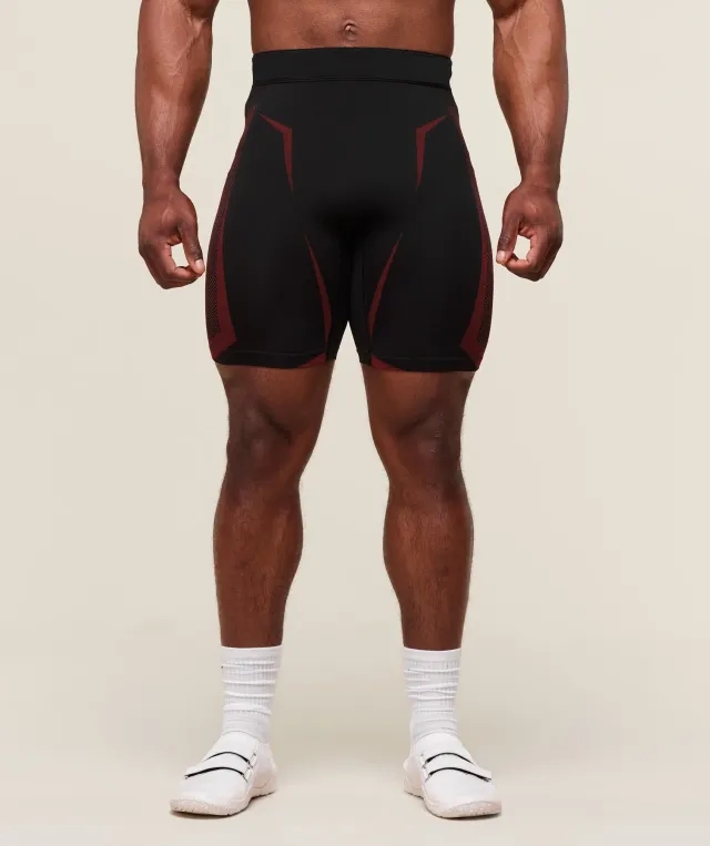  Onyx 5.0 Seamless Half Tight - Black/Carmine Red