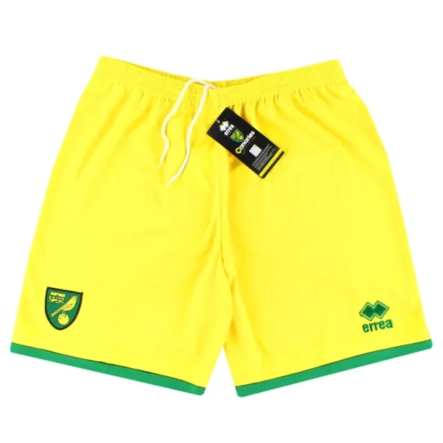2015-16 Norwich City Errea Home Shorts *w/tags* - Norwich City / w/tags / Medium