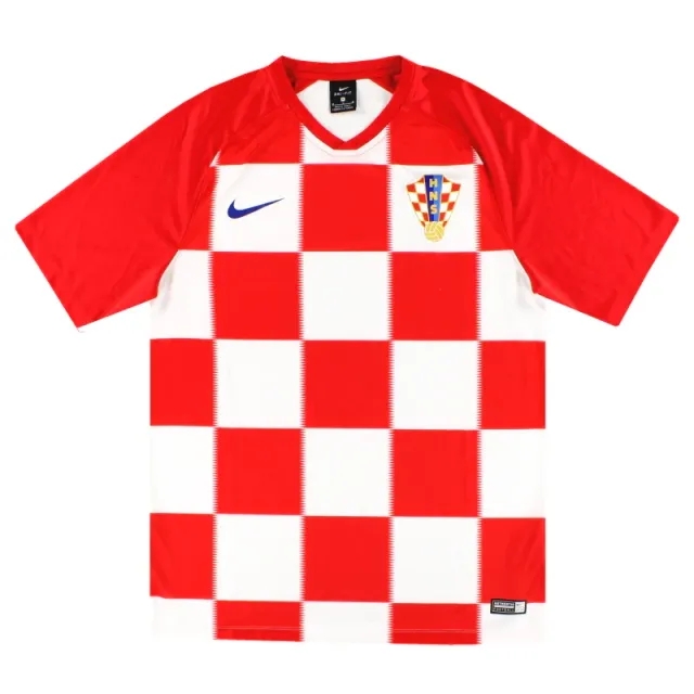 2018-19 Croatia Nike Basic Home Shirt *As New* M - Croatia / As New / Medium