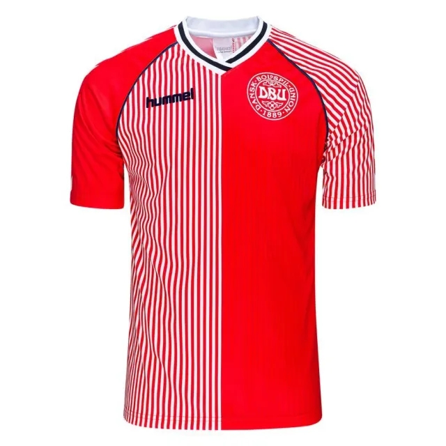 Denmark Home Shirt World Cup 1986 Limited Edition - ['Red', 'White']