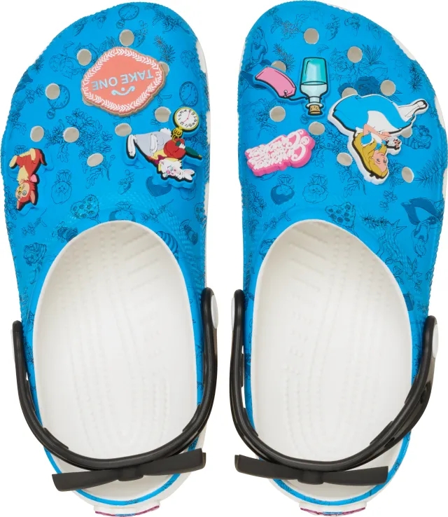 Crocs | Unisex | Disney Alice in Wonderland Classic | Clogs | Multi | W4/M3