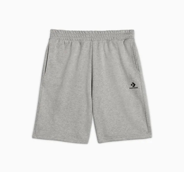 Converse Converse Go-To Embroidered Star Chevron Standard-Fit Fleece Short - Grey