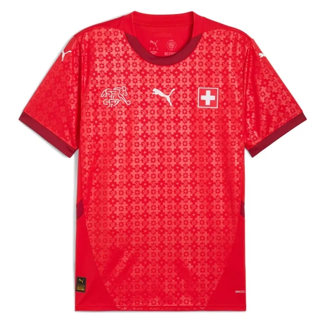 PUMA Switzerland Women's Team 2025 Home Jersey Men, Red/Dark Crimson, size 3XL