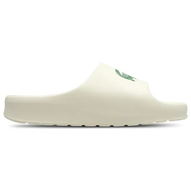 Lacoste Men's Serve Slide 2.0 - Off White & Dark Green