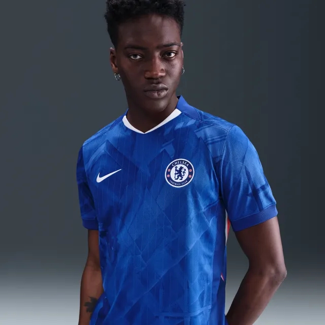 Chelsea F.C. 2025/26 Stadium Home Men's Nike Dri-FIT Football Replica Shirt - Blue - Polyester