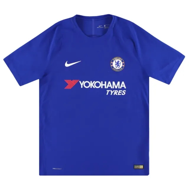 2017-18 Chelsea Nike Authentic Home Shirt *Mint* L - Chelsea / Mint / Large
