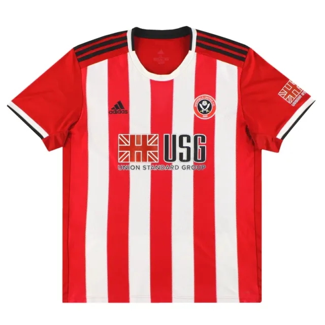 2017-18 Sheffield United adidas Home Shirt XL - Sheffield United / Very good / XL