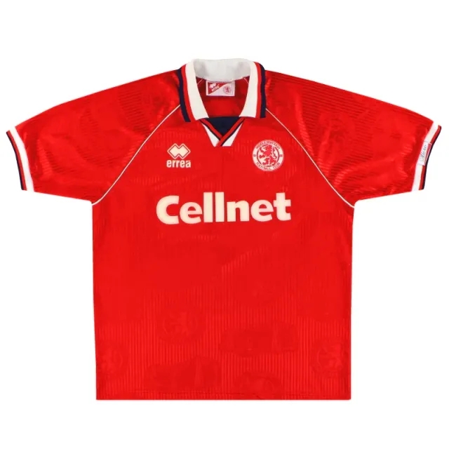1995-96 Middlesbrough Errea Home Shirt XL - Middlesbrough / Excellent / XL