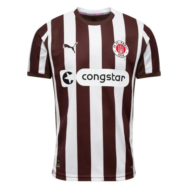 PUMA FC St. Pauli 25/26 Home Jersey Men, Espresso Brown/White