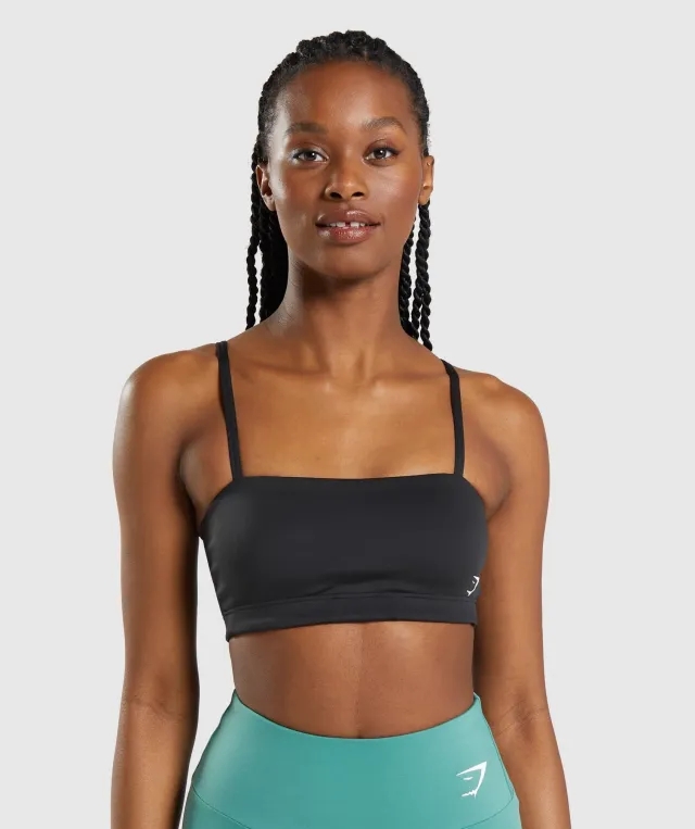 Bandeau Sports Bra - Black