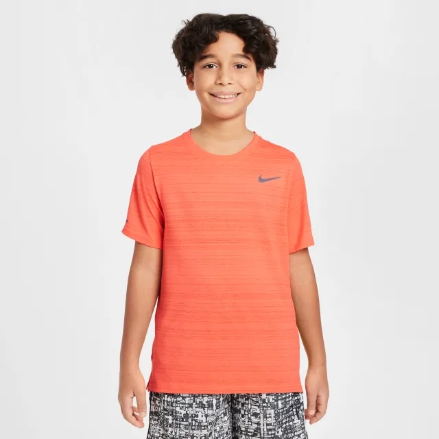 Nike Dri-FIT Miler Older Kids' (Boys') Training Top - Pink - Polyester