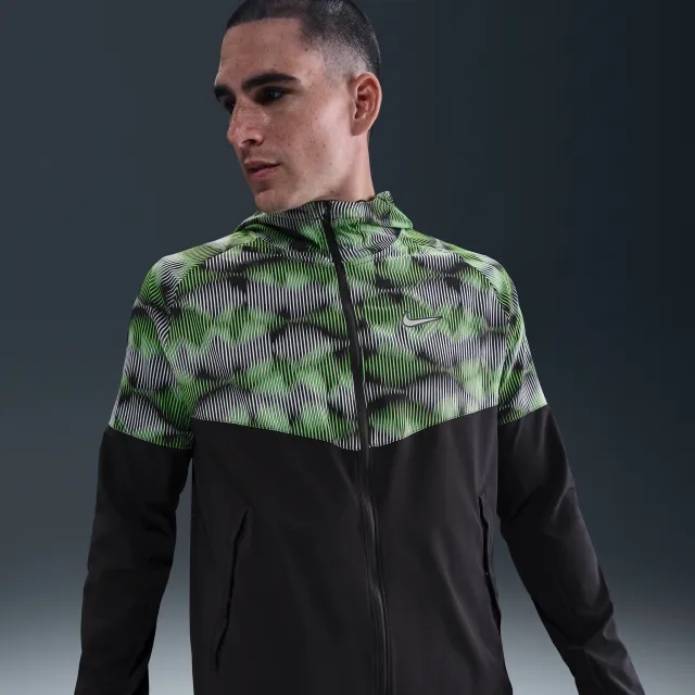 Nike Miler Men's Running Jacket - Black - Polyester/Elastane