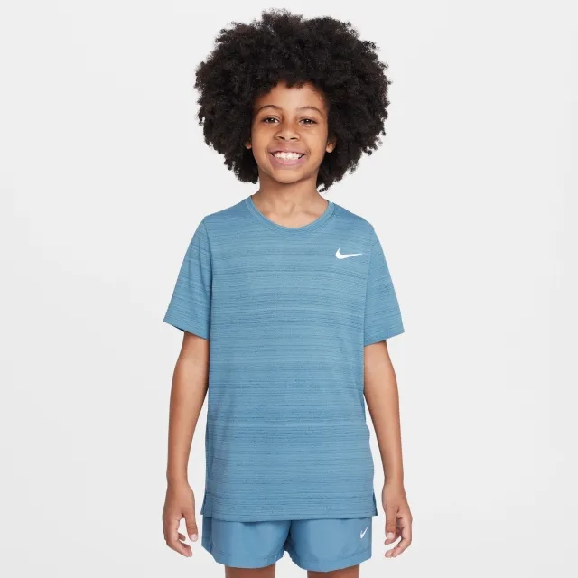 Nike Dri-FIT Miler Older Kids' (Boys') Training Top - Blue - Polyester