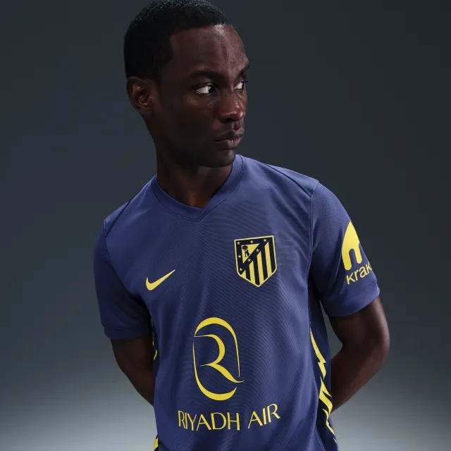 Atlético Madrid 2025/26 Stadium Away Men's Nike Dri-FIT Football Replica Shirt - Blue - Polyester