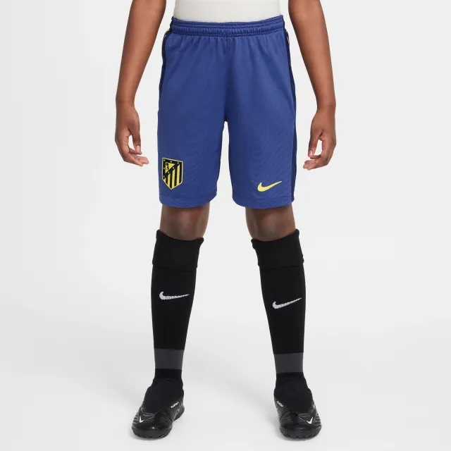 Atlético Madrid 2025/26 Stadium Away Older Kids' Nike Dri-FIT Football Replica Shorts - Blue - Polyester