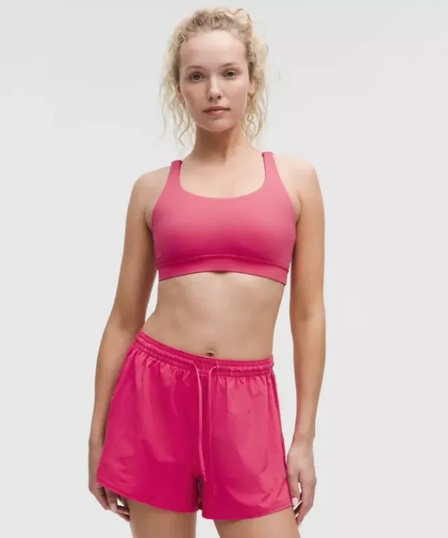 lululemon – Women's Energy Sports Bra Medium Support, B-D Cups – Color Pink – Size 10